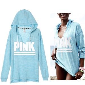 Victoria’s Secret PINK Lightweight Sky Blue Hoodie